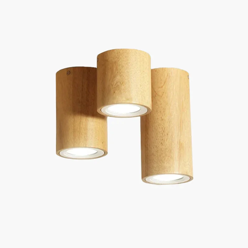 High-Grade Ozawa Nordische Deckenleuchte Droplight aus Holz für Korridor Balkon Innovative