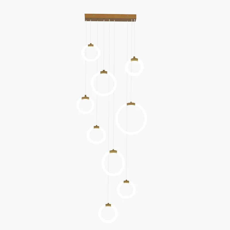 Expertly Made Moderne Kreative Kreis Pendelleuchte für Wohnzimmer Esszimmer Specialty