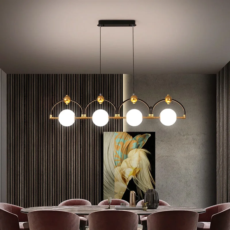 Eco-Friendly LED Pendelleuchte Schwarz Hinzufügen Gold Lange Outstanding
