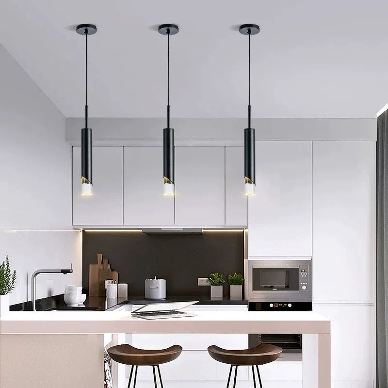 Original Design Einfache Pendelleuchte aus Metall für Schlafzimmer Esszimmer Natural