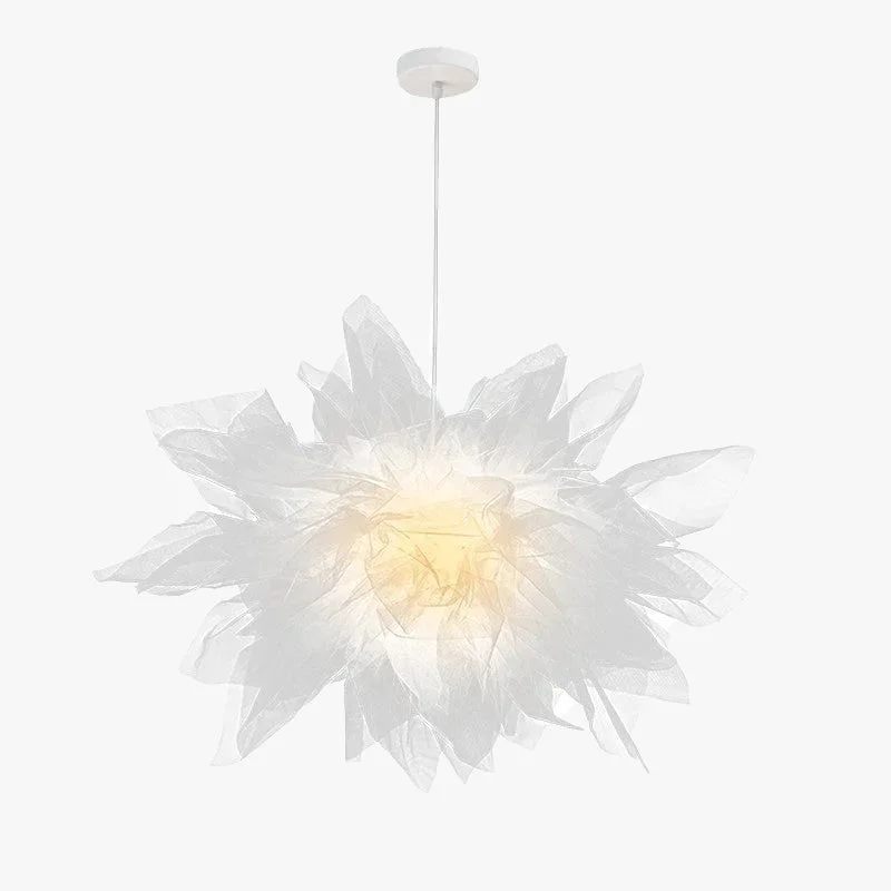 Unique Nordische Mesh Blumenförmige Pendelleuchte aus Stoff für Esszimmer Easy-to-Use