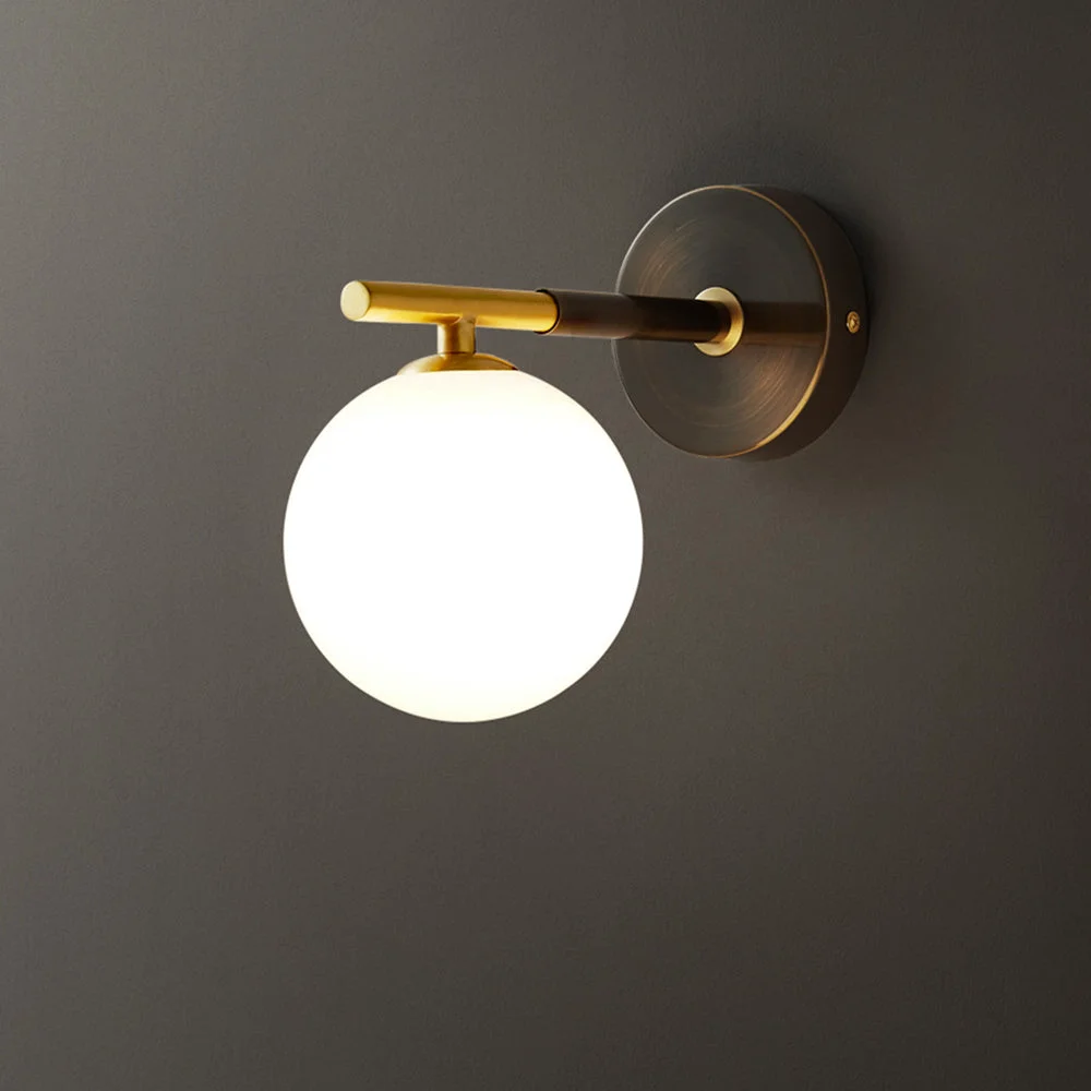 Unique Luxury Copper Ball 1-Light Wall Sconce High-Performance