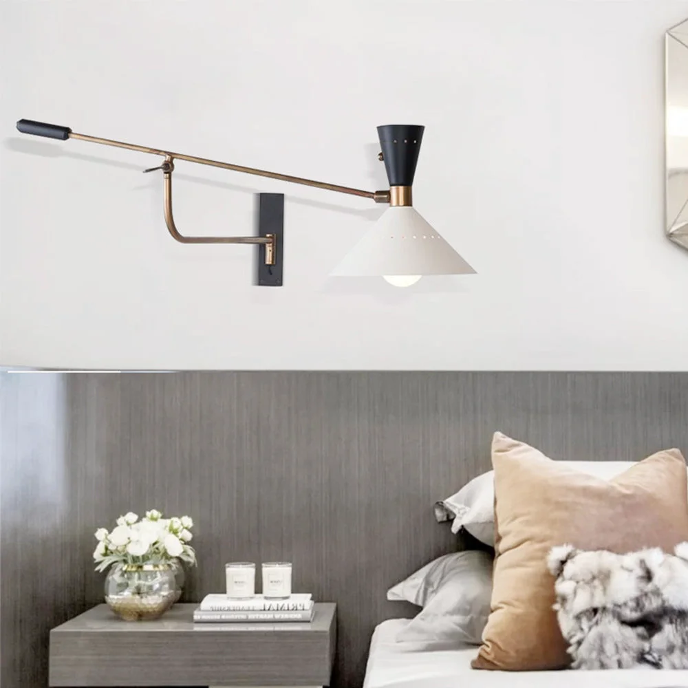 Secure Modern Metal Cone Shade Wall Lamp Premium Material