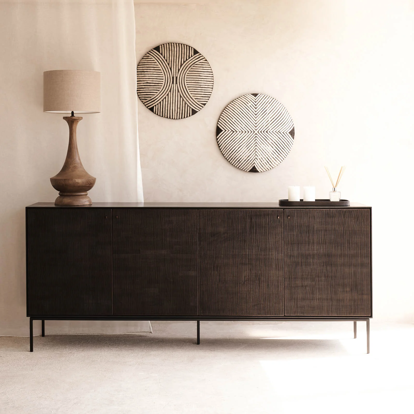 Artisan Grooves Sideboard Teak 202cm Dependable
