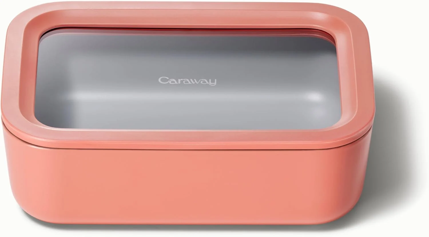 High-Performance Caraway Glass Food Storage – 6.6 Cup Ceramic Coated Container – Non-Toxic Non-Stick Lunch Box With Lids – Dishwasher Oven Microwave Safe Pure