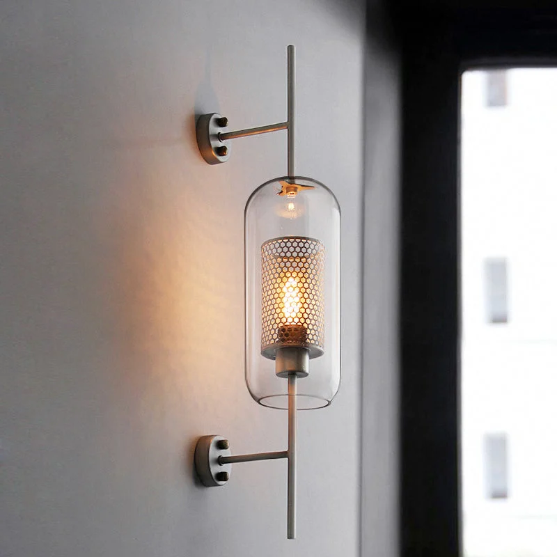 Superior Modern Glass Golden Wall Ball Light Bedside Sconce Prestigious
