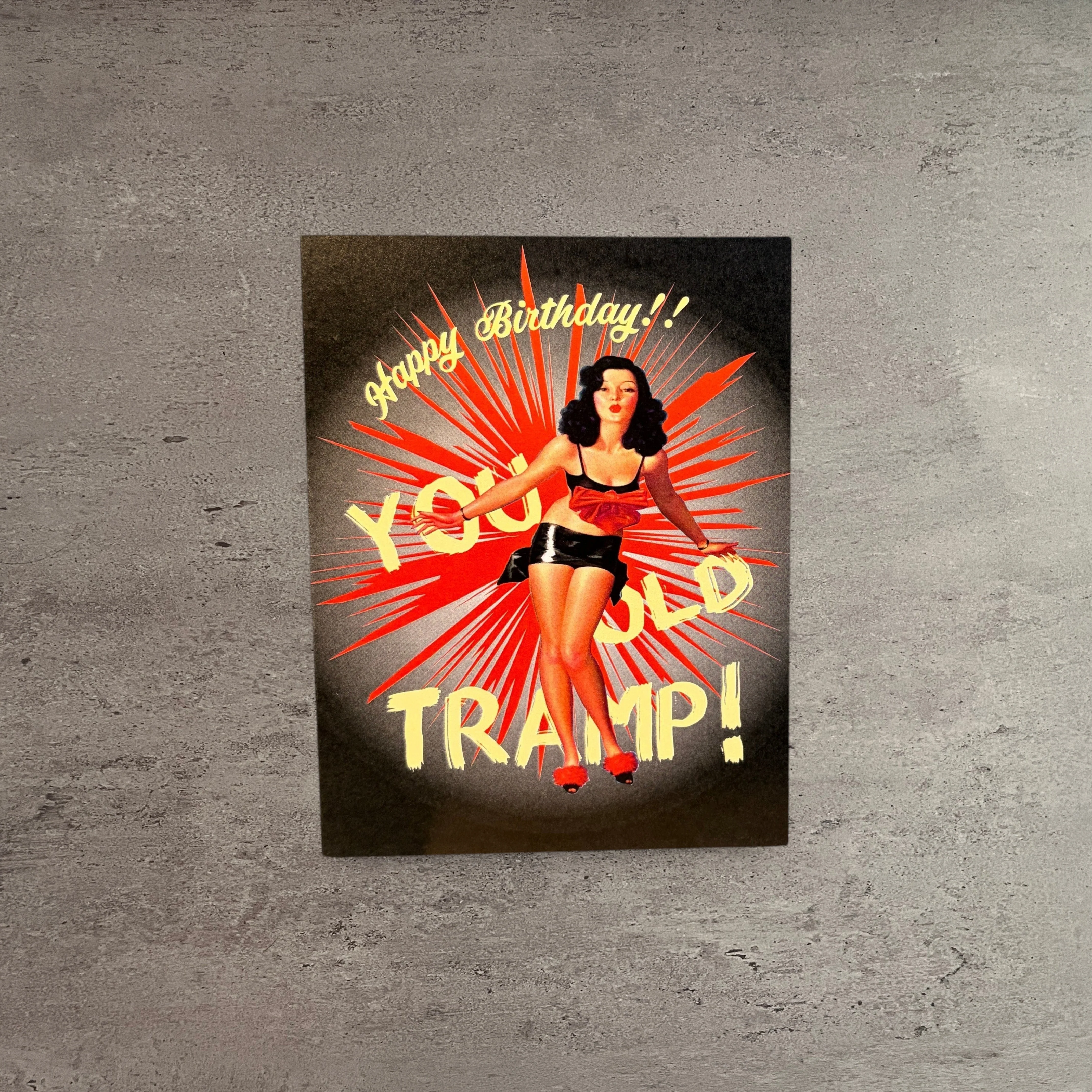 Genuine You Old Tramp Birthday Card Breathable