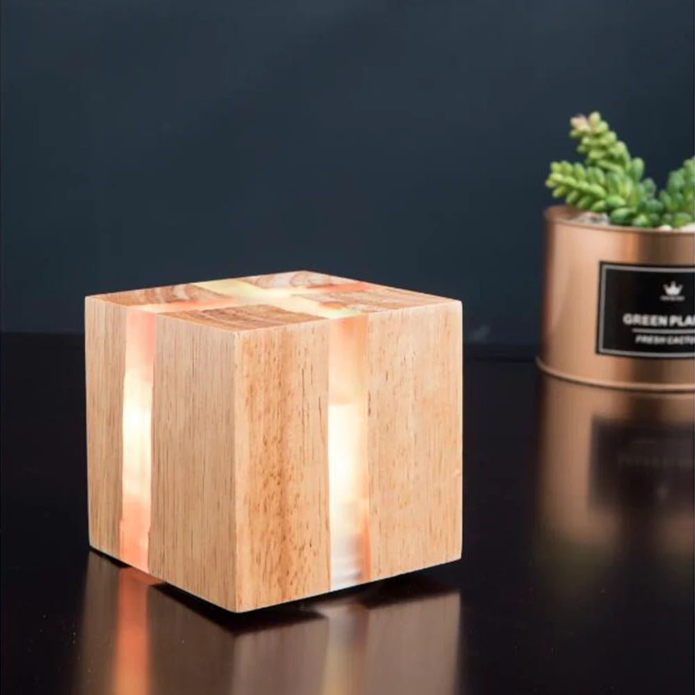 Original Design Solid Wood Art Crackle Table Lamp Trusted
