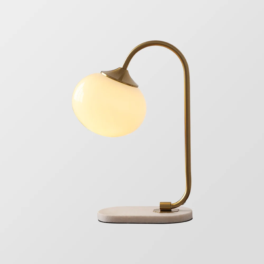Environmentally Friendly Marshmallow Metal Glass Table Lamp Selected