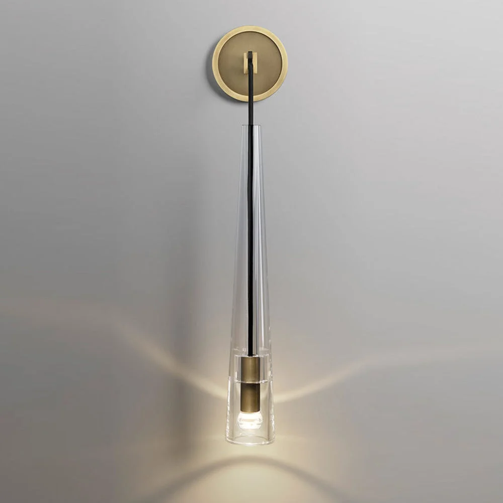 Sustainable Modern Black Golden Hanging Suspended Wall Light Flexible