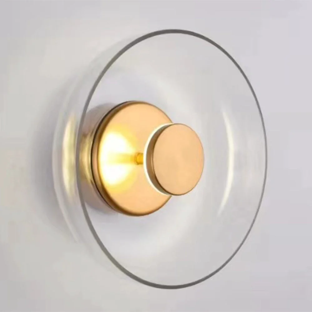 Selected Glass Bowl Bedroom Bedside Wall Light Recyclable