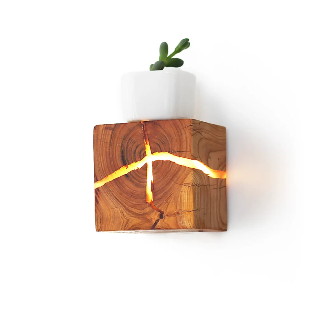 Refined Creative Cracked Corridor Wall Sconce Smooth