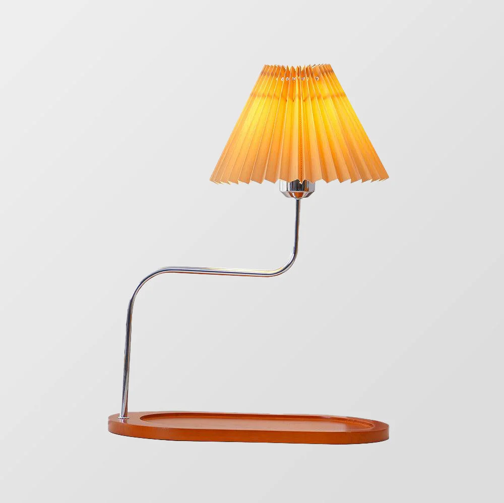 Unique Solid Wood Retro Style Umbrella Shaped Table Lamp Quality