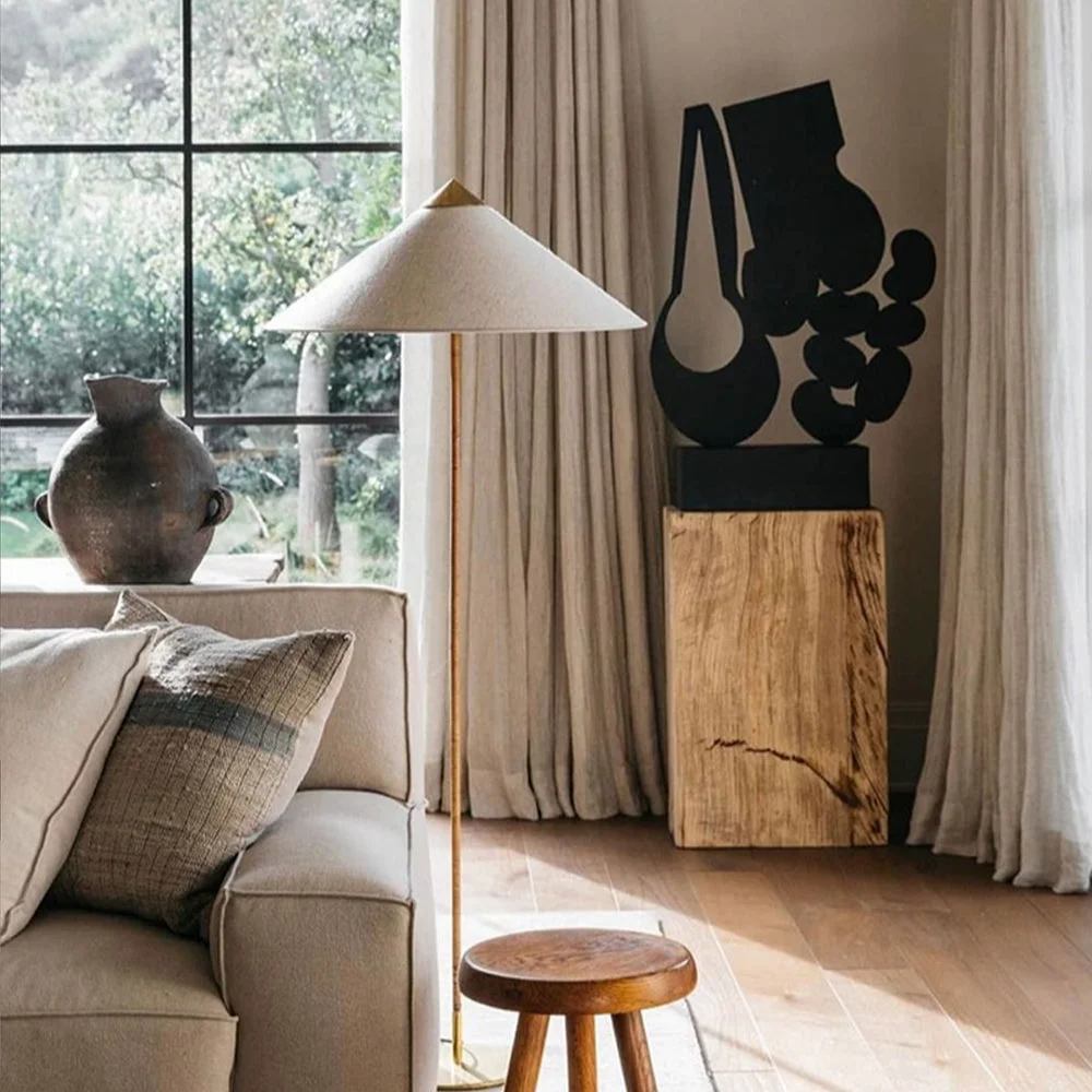 Reusable Vintage Rattan Tall Floor lamp For Reading High-Quality