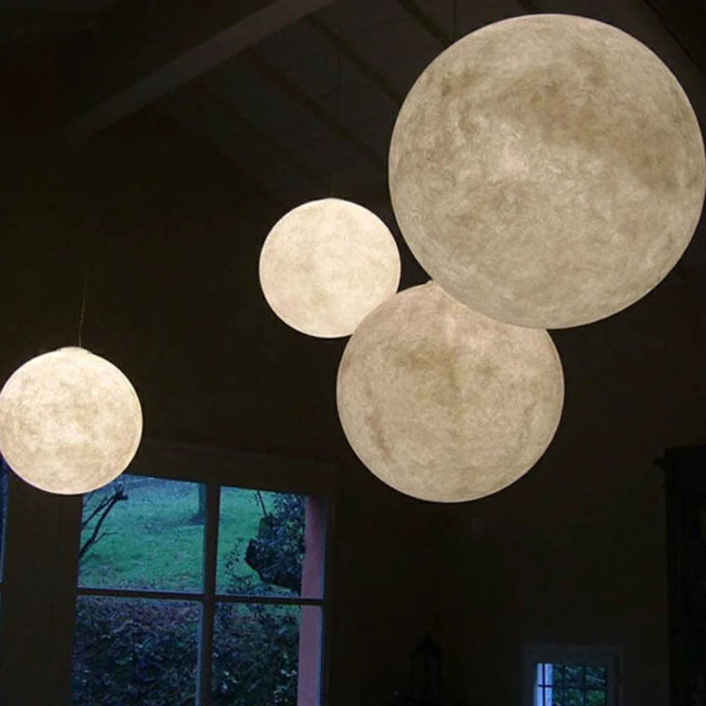 Classic Creative Moon Pendant Light Ball Floor Lamp Optimized