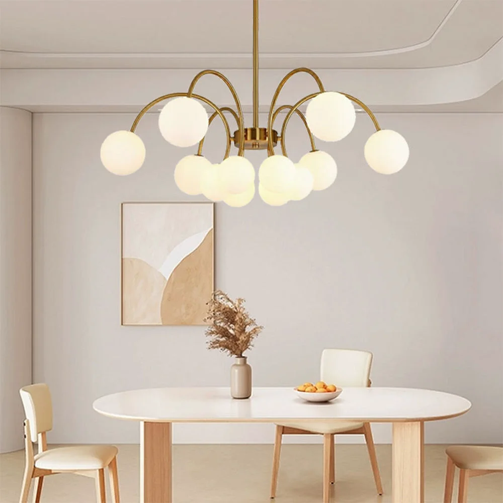 Versatile Modern Gold Sputnik Shape Chandelier Natural