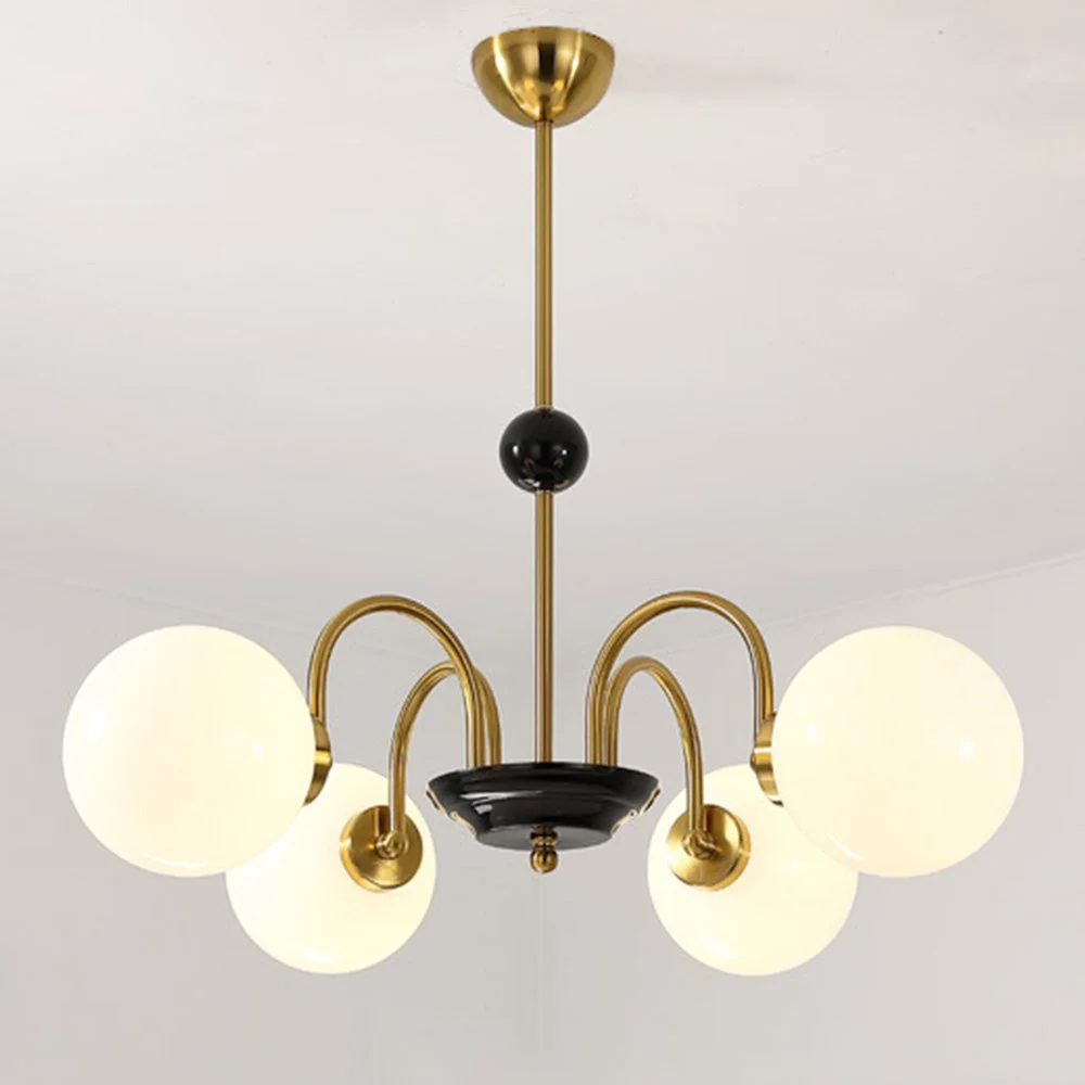 Recyclable Chrome Chandelier Living Room Lighting Nordic Glass Chandelier Premium Material