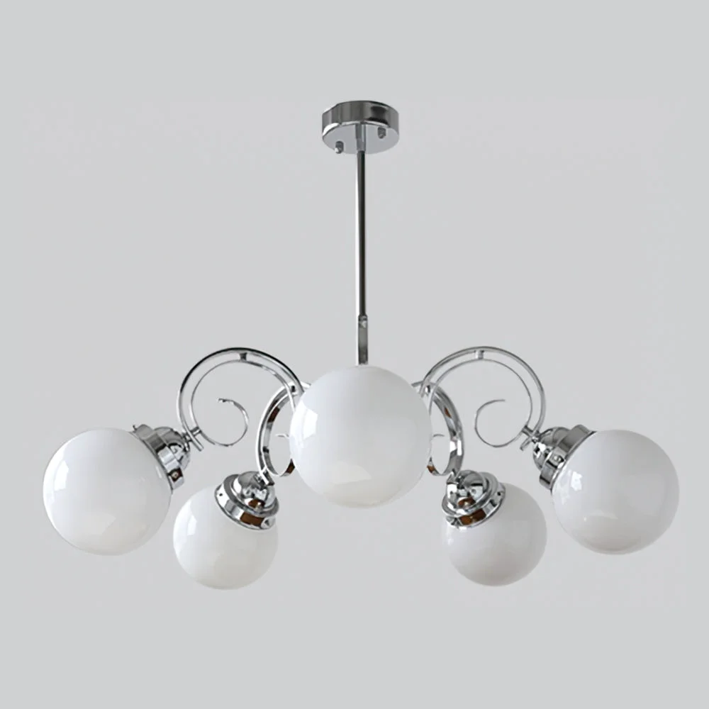 Trusted Vintage Kotter Cream Glass Chandelier Refined