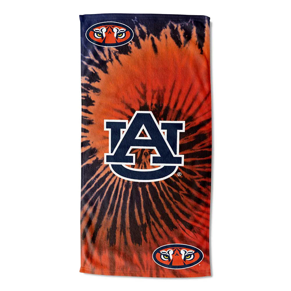 High-Performance NCAA Auburn Tigers Beach Towel Psychedelic User-Friendly