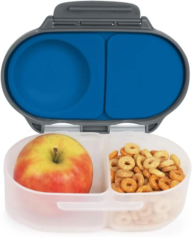 Classic b.box Snack Box for Kids Toddlers 2 Compartment Snack Containers Mini Bento Box Lunch Box. Leak Proof BPA Dishwasher safe Exceptional