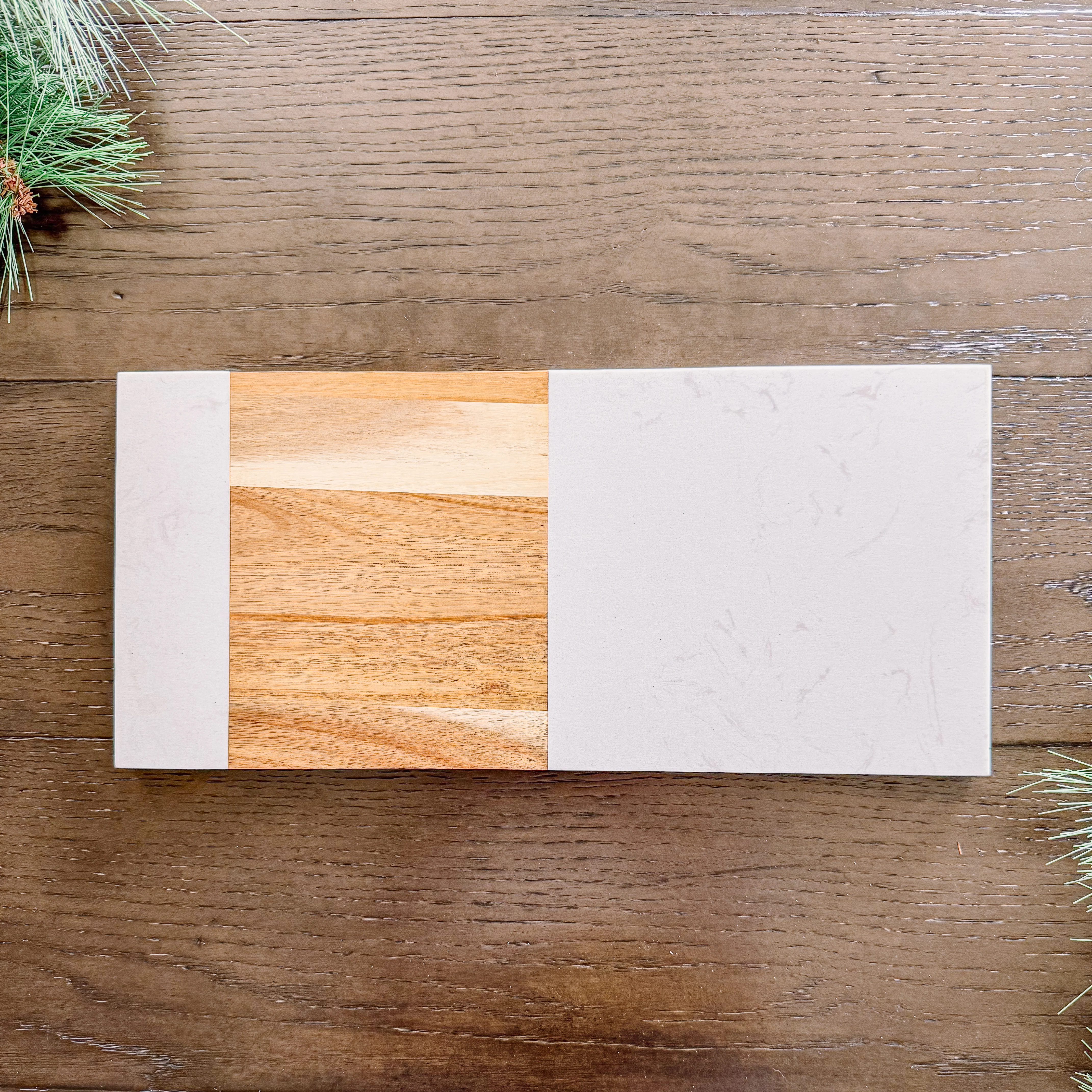 Consistent Marble Acacia Charcuterie Board 15 x 7 Durable