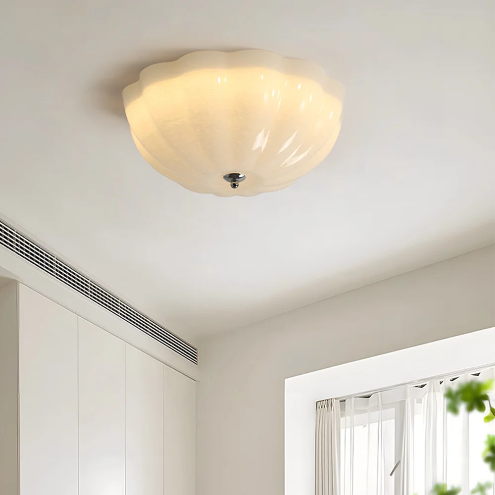 Authentic Simple French Retro LED Ceiling Lamp Minimalist