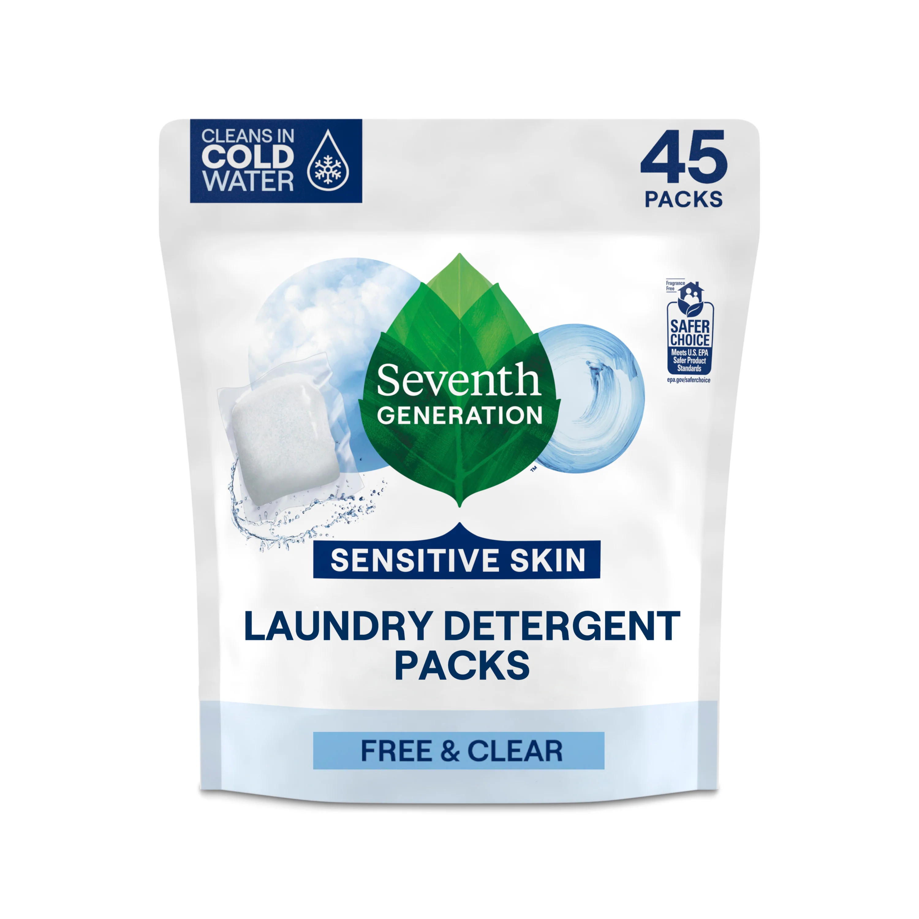 Selected Seventh Generation Laundry Detergent Packs – Sensitive Skin Reliable