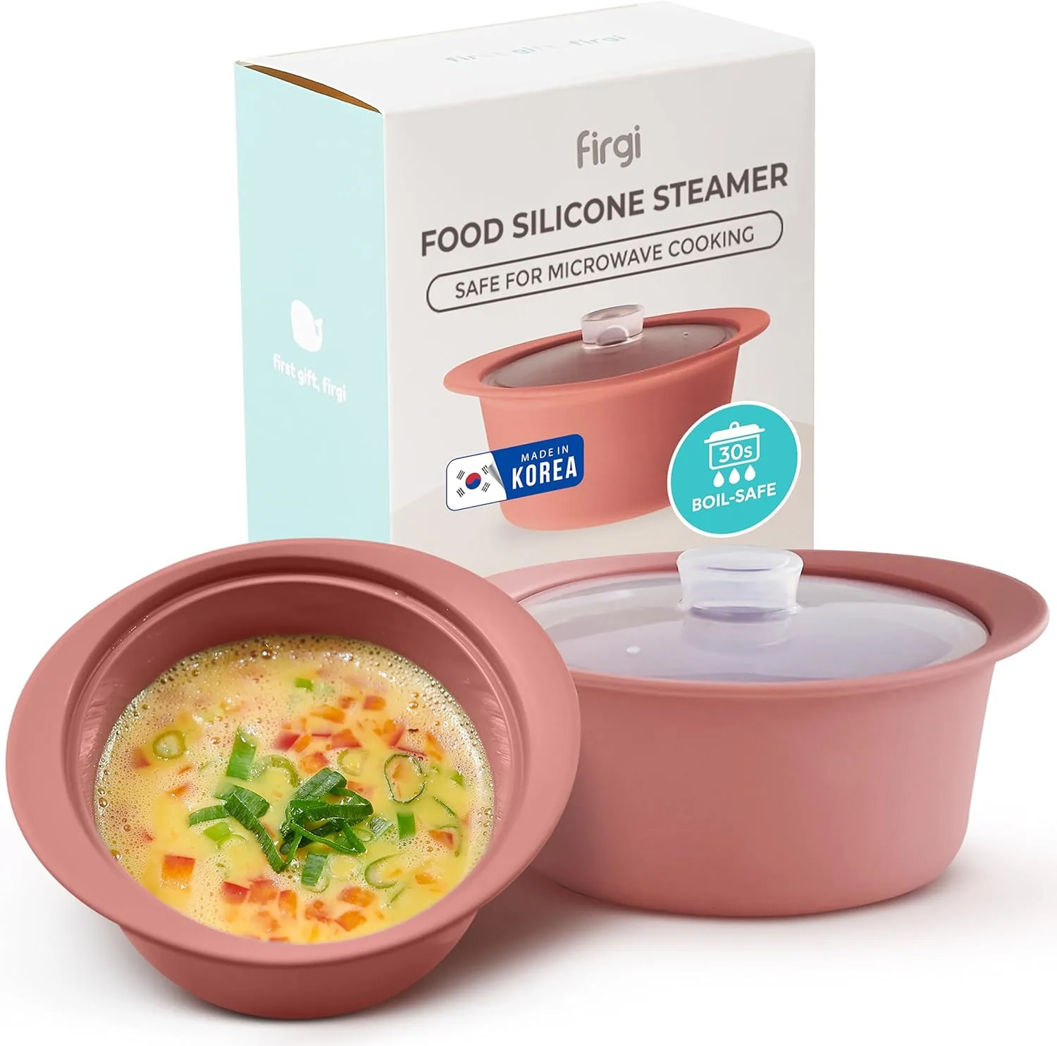 Breathable 40oz Platinum Silicone Microwave Steamer Pot Organic