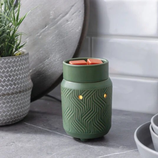 Stylish Jade Illuminating Wax Warmer Consistent