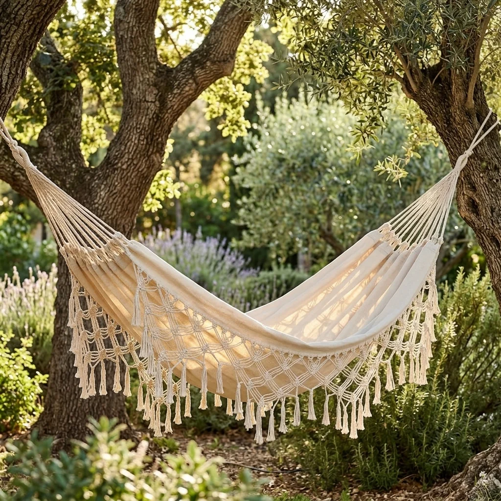 Outstanding Boho Macrame Fringe Hammock Double Handmade Tassels Expertly Made