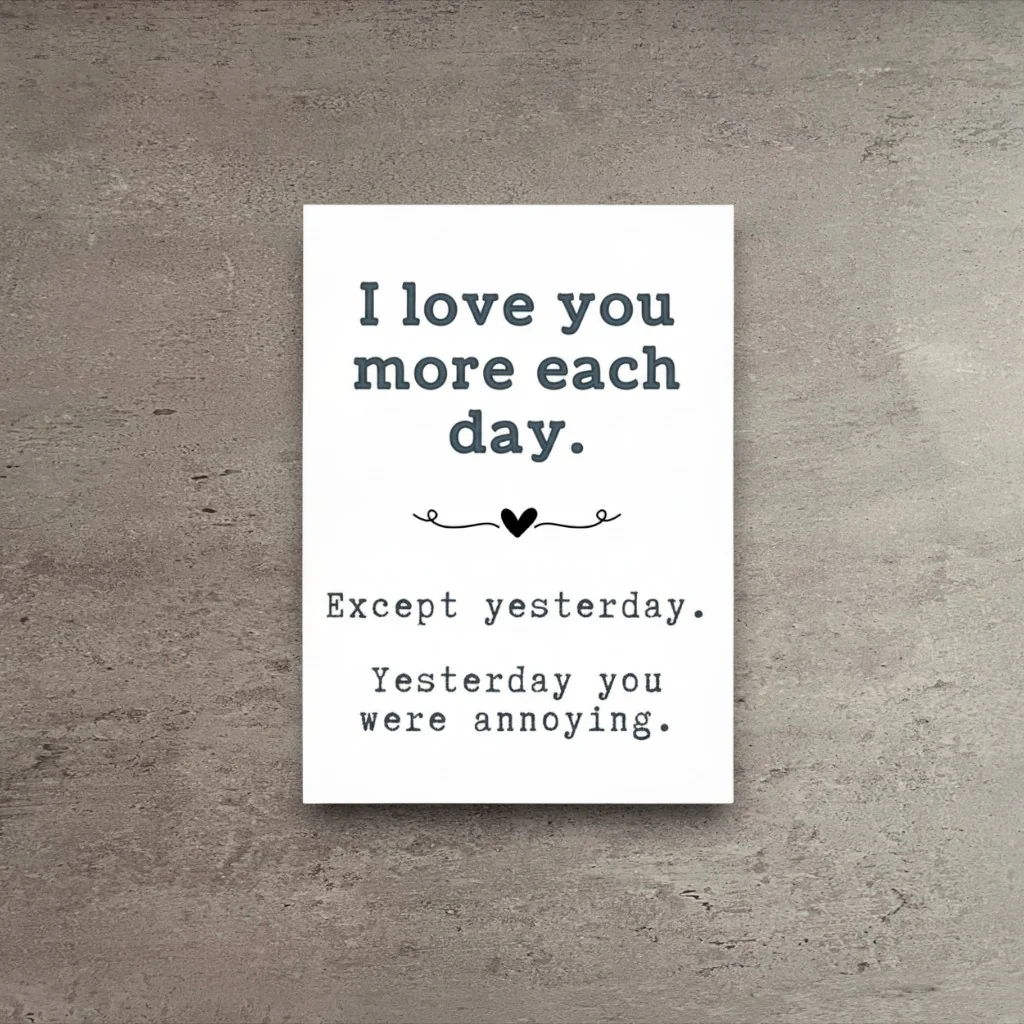 Verified I Love You More Greeting Card Practical