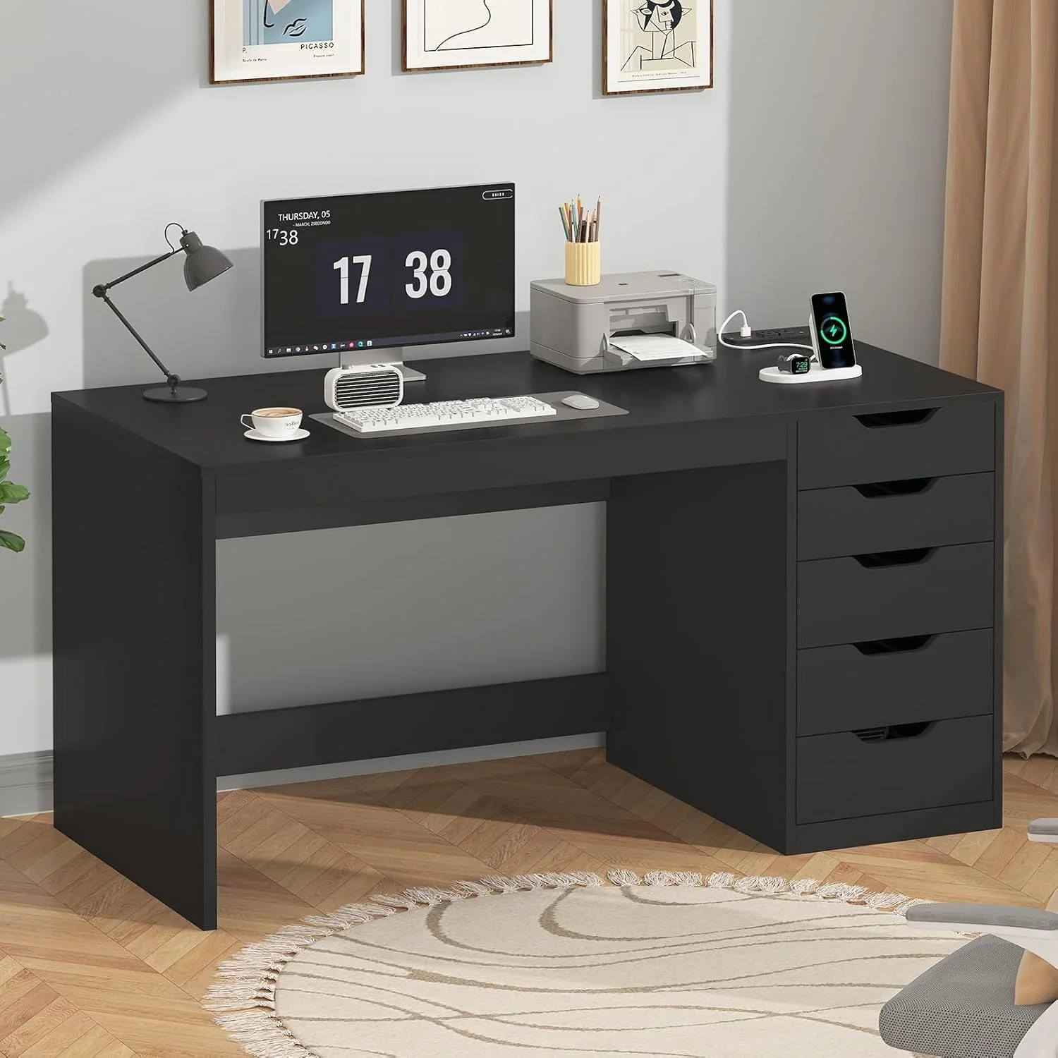 Fast 47 Inch Computer Desk With Multifunctional Storage High-Grade
