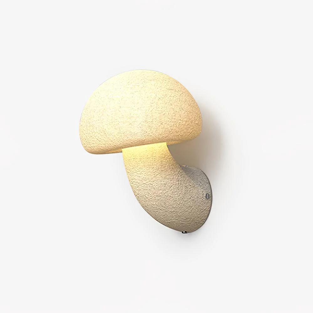 Natural Mushroom Resin Wall Lamp Powerful