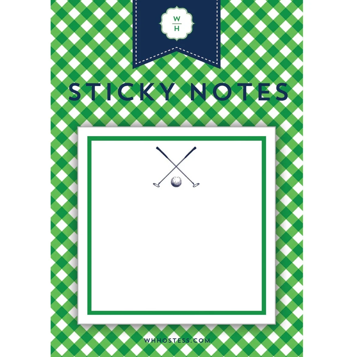 Functional Single Sticky Notes Golf Original Design
