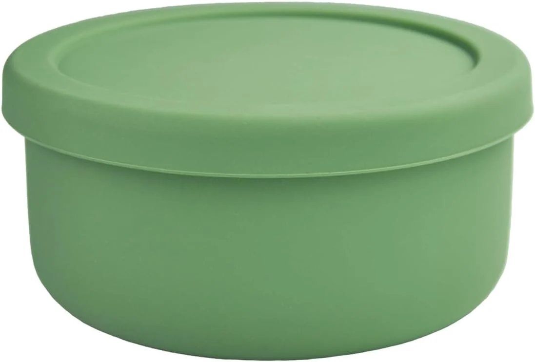 Smooth XU PEIQI 24oz Silicone Lunch Box Round Small Salad Bowl with Lid Airtight Food Container for Meal Prep Leftovers Soup Stew Storage. Microwave Next-Generation