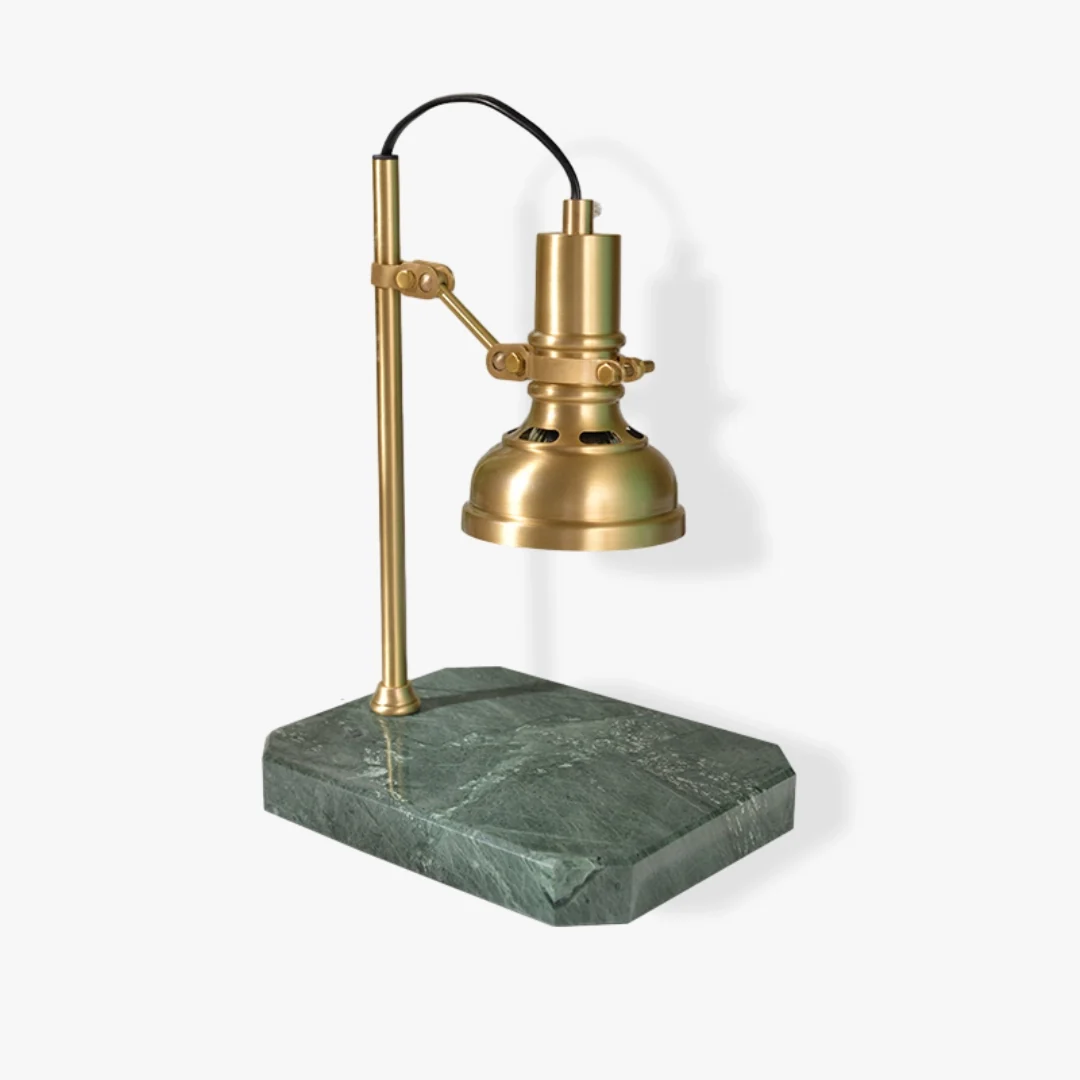 Exclusive Brass Wax Lamp Marble Table Lamp High-Quality