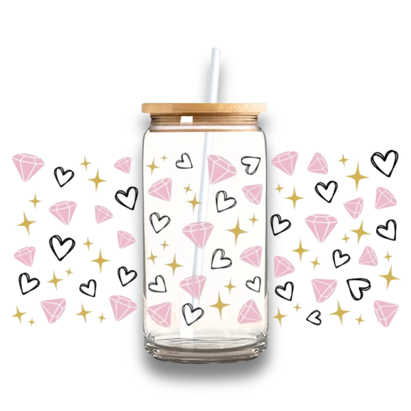 Pure Diamond Sparkle Plastic or Glass Tumbler Traditional