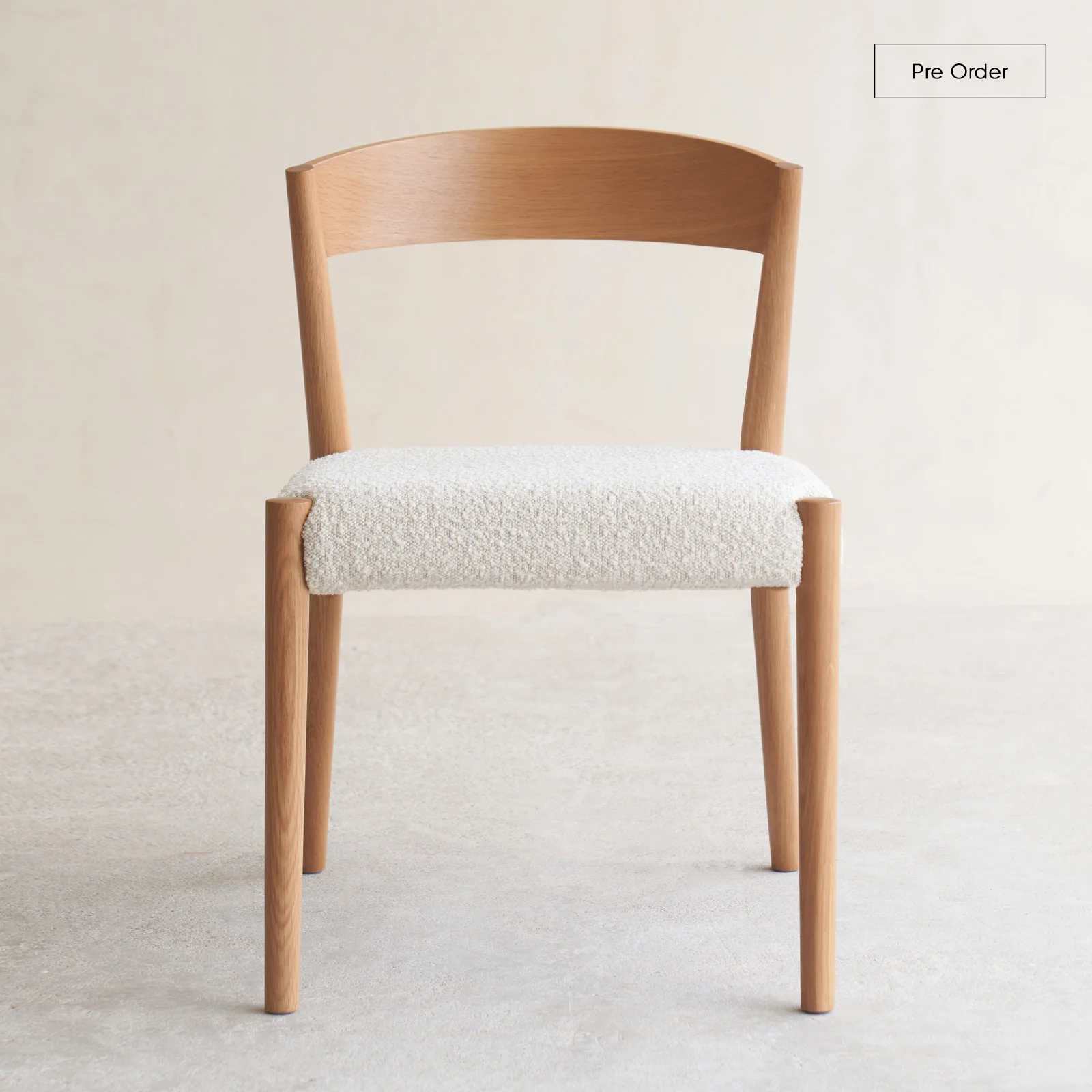 Fine Ronda Dining Chair Oak Frame – Bespoke Fabric Environmentally Friendly