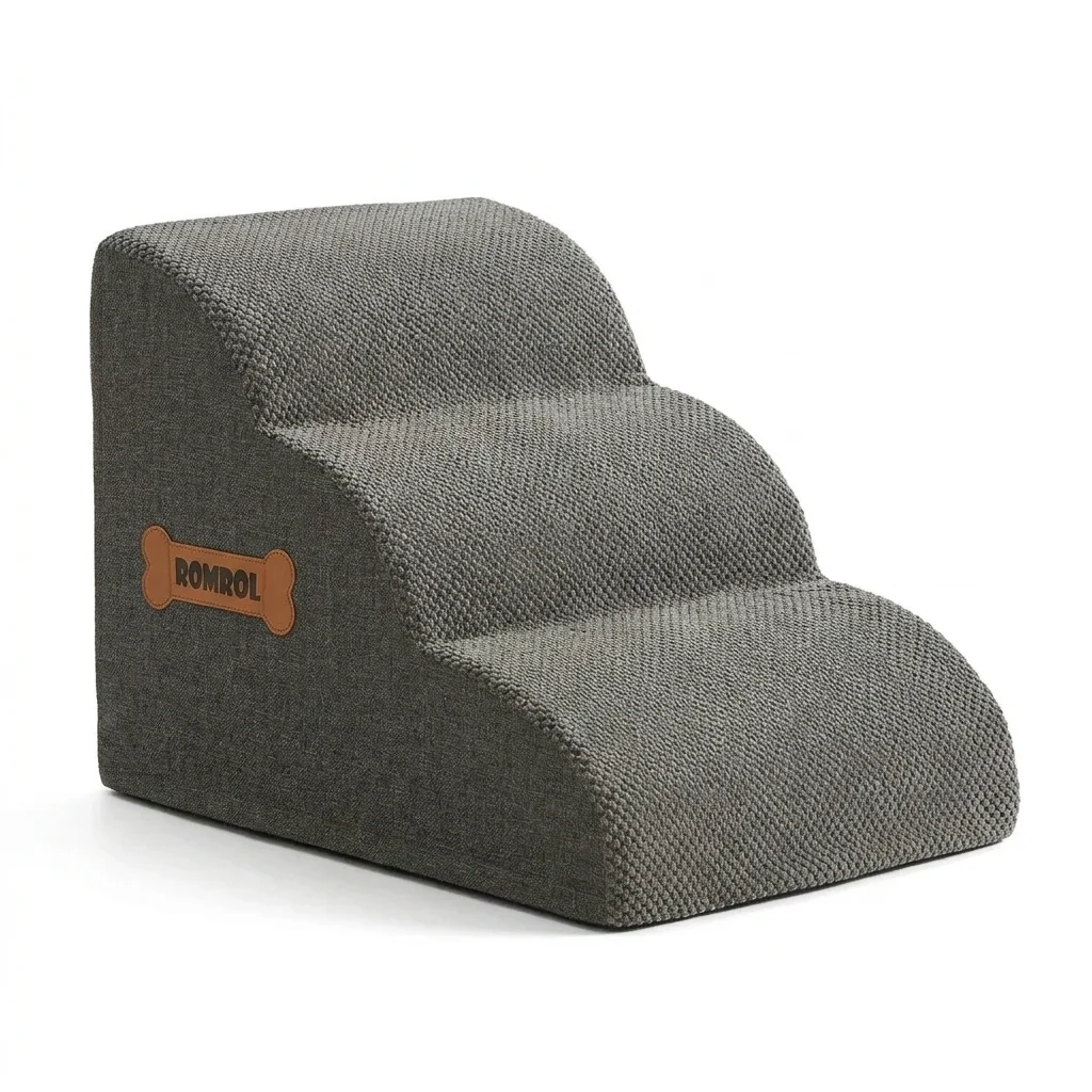 Authentic Folding Foam Pet Stairs Help Pets Reach Sofa or Bed Innovative