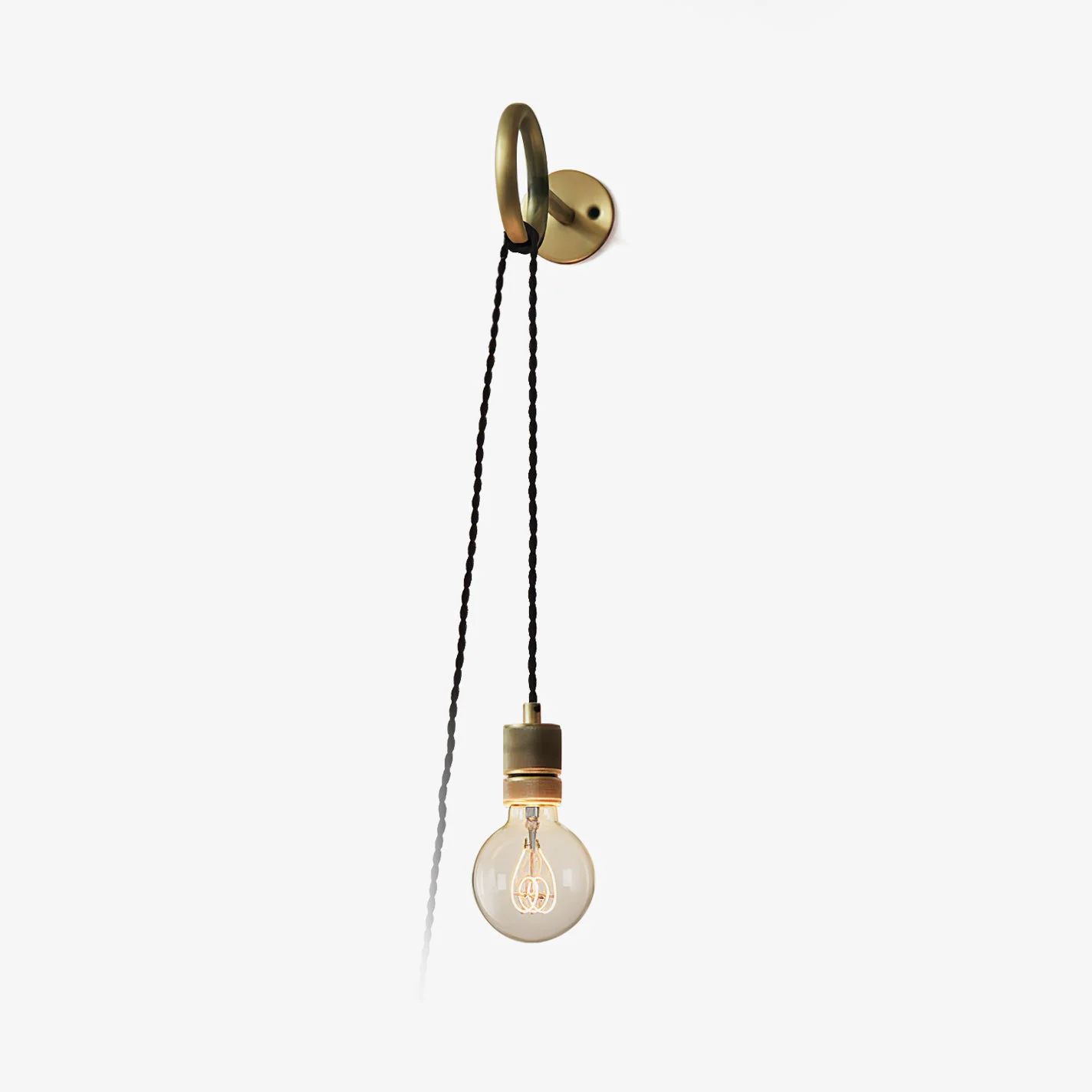 First-Class Loop Minimalist Wall Light With Wall Socket Lightweight