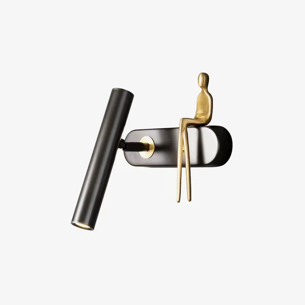 Functional Brass Villain Wall Lamp World-Class