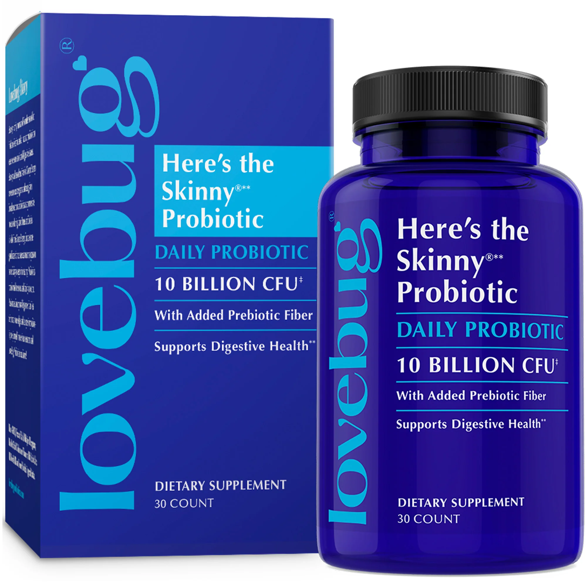User-Friendly Lovebug Here’s the Skinny Daily Probiotic Original