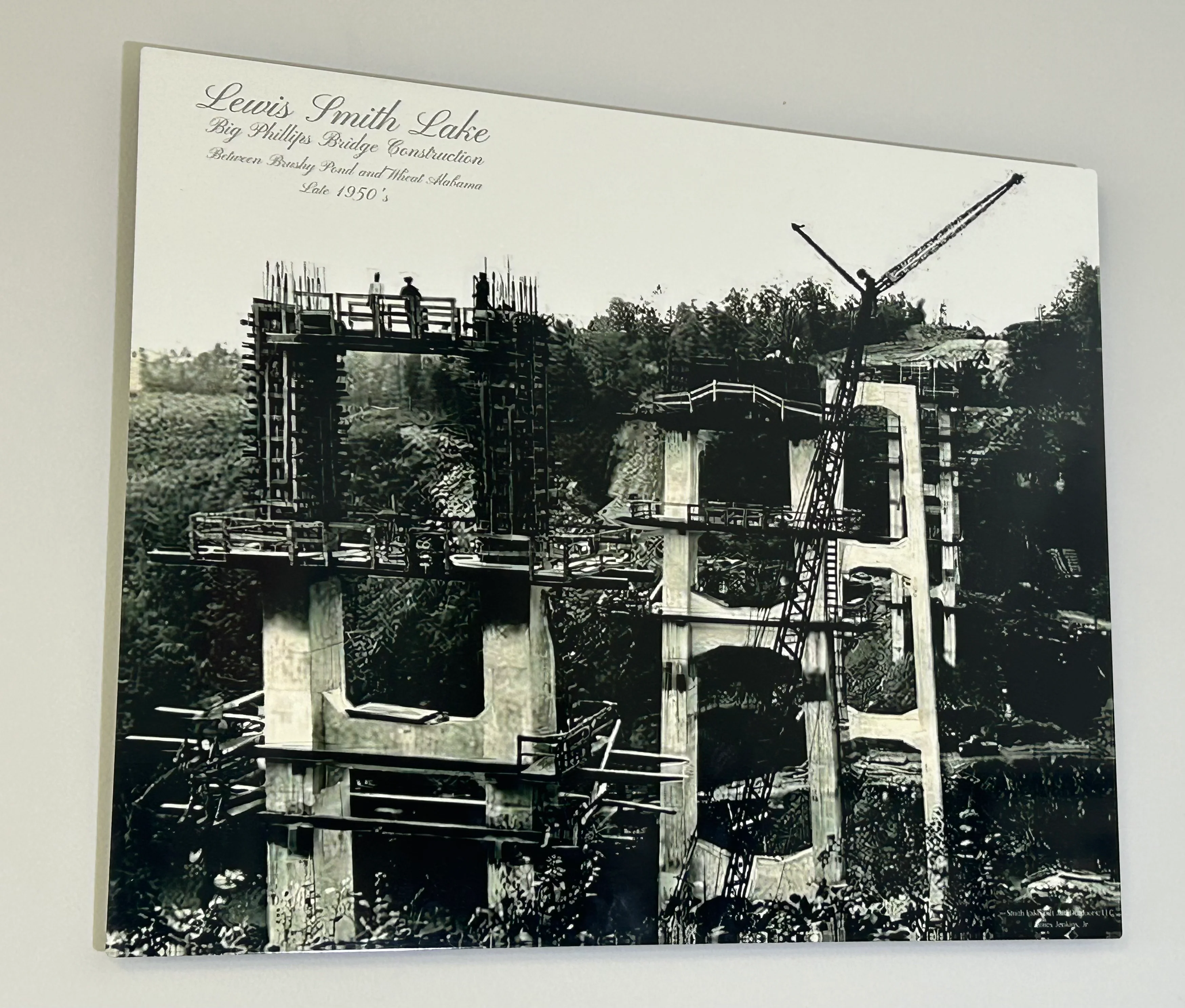 Smooth BTW3-C-16×20 Before the Water Release 3 Big Bridge Construction Photo 2 Top of the Tower. Functional