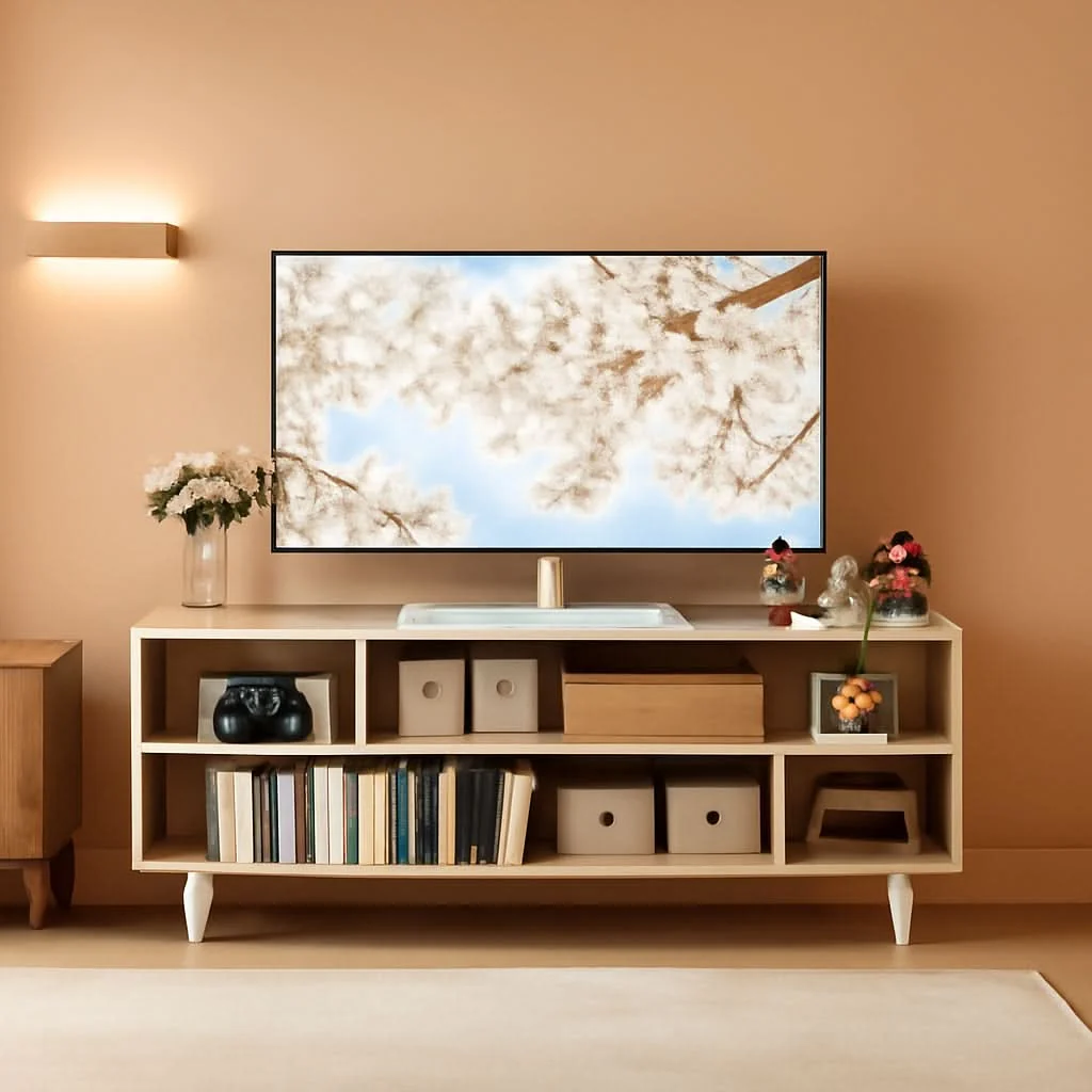 Fast Walnut Finish 65 Inch TV Stand With Storage Cabinet Solutions Genuine