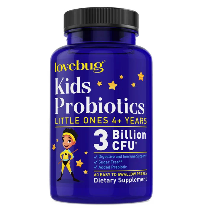 Easy-to-Use Lovebug Kids Probiotic – Easy-to Swallow – Little Ones Stylish