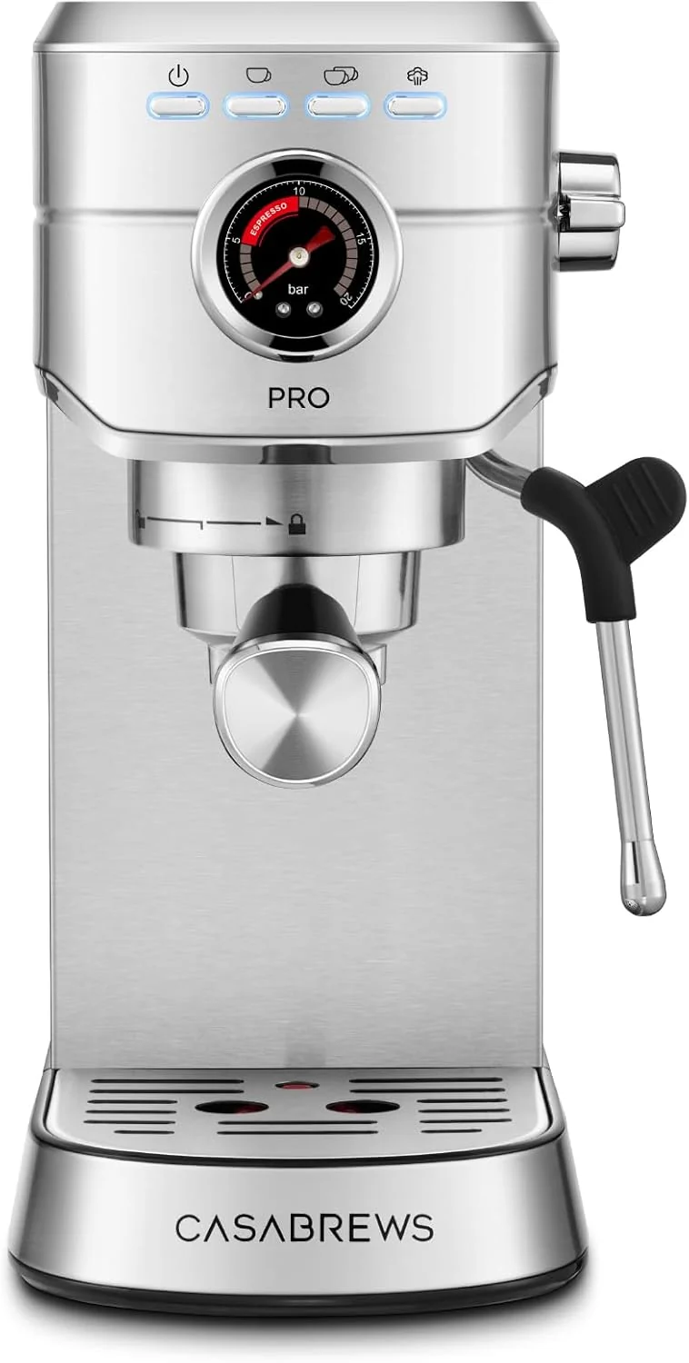 High-Performance Casabrews 5418 PRO Espresso Machine 20 Bar Upgraded Espresso Maker with Powerful Steam Milk Frother Outstanding