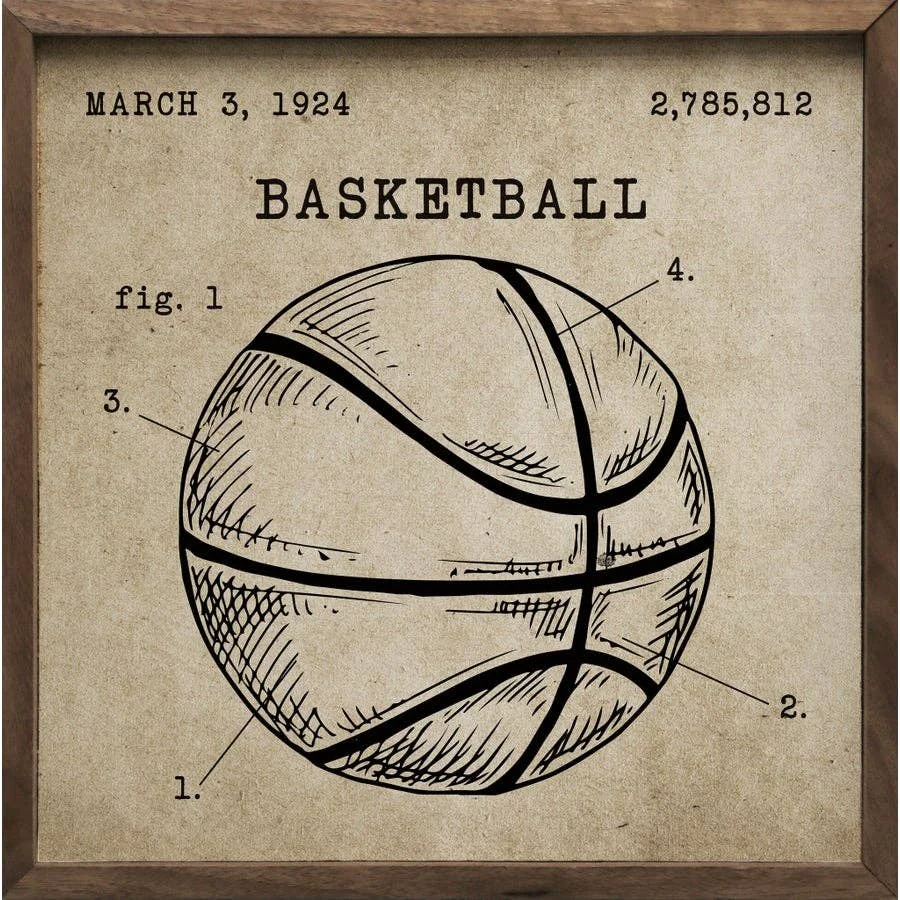 Easy-to-Use Basketball Patent Brown Artisan