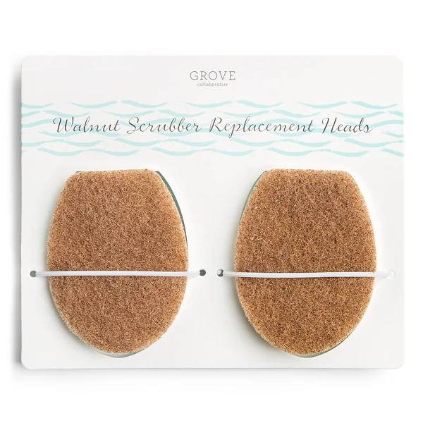 Pure Grove Co. Walnut Scrubber Brush Heads Effective