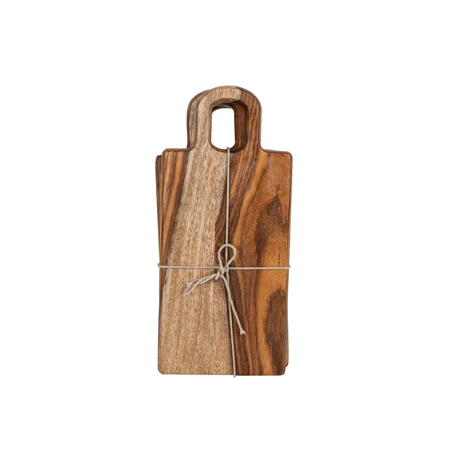 Environmentally Friendly Silas 9 Sheesham Wood Tapas Boards Lightweight