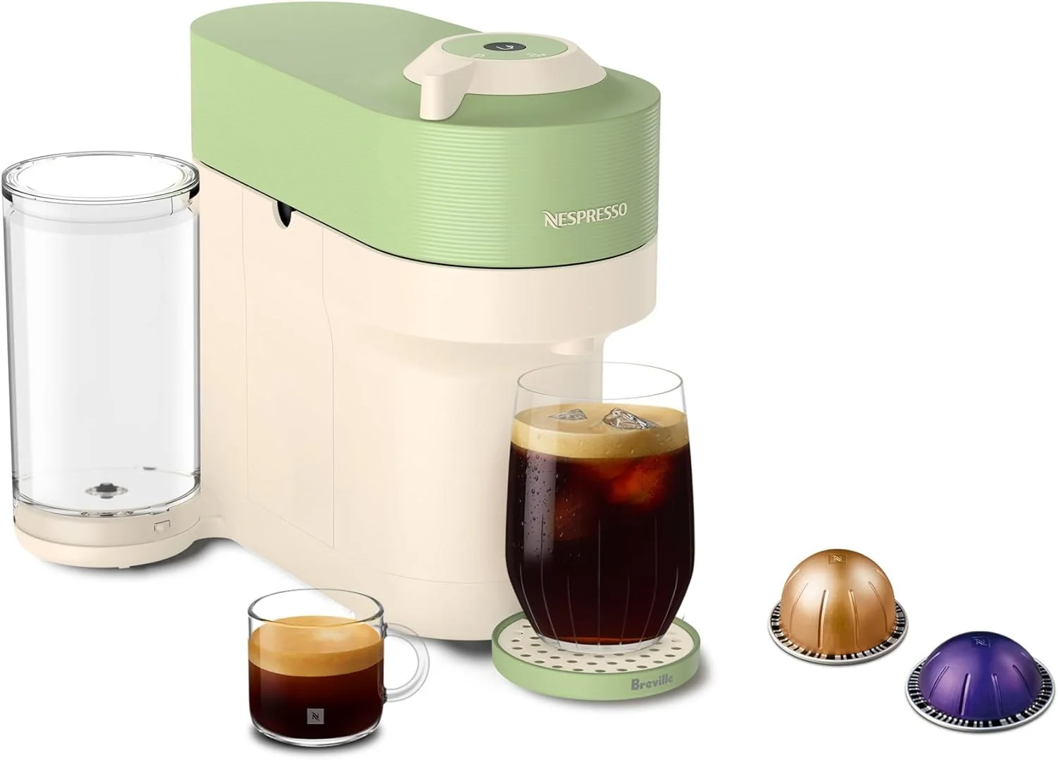 Detailed Nespresso Vertuo Pop Summer Limited Edition by Breville Pistachio Smart